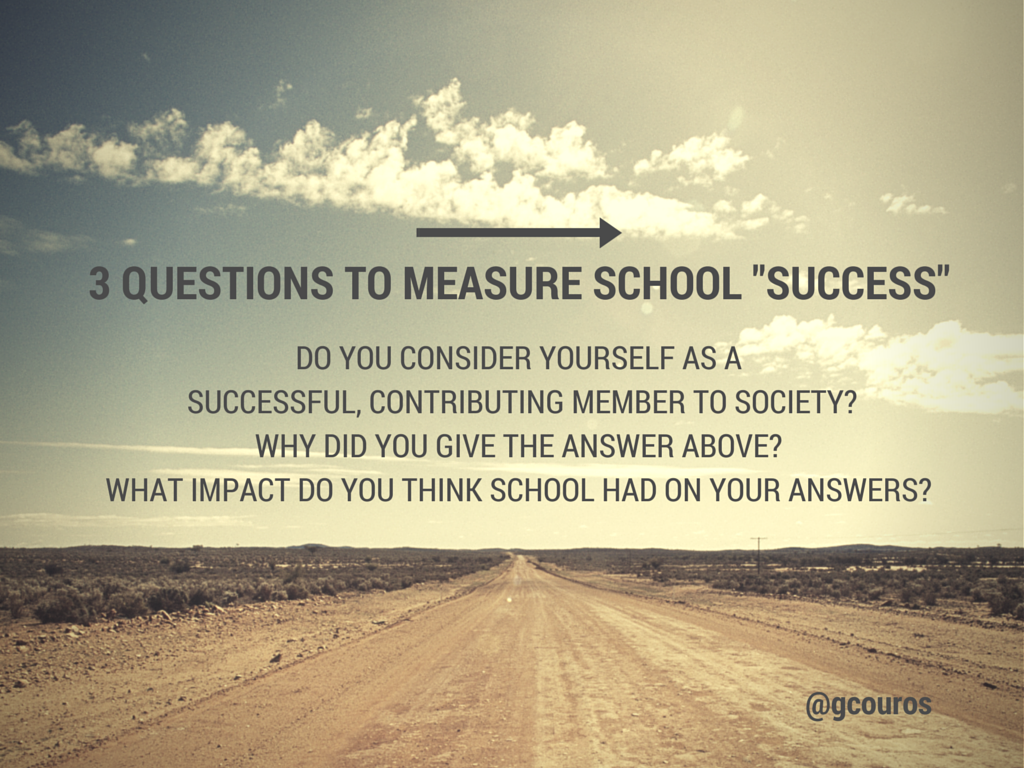 3 questions to Measure School -Success-