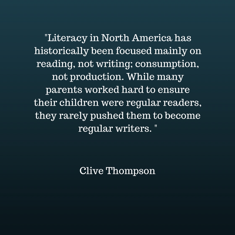 What today's young people know is that knowing who you're writing for and why you're writing might be the most crucial factor of all.