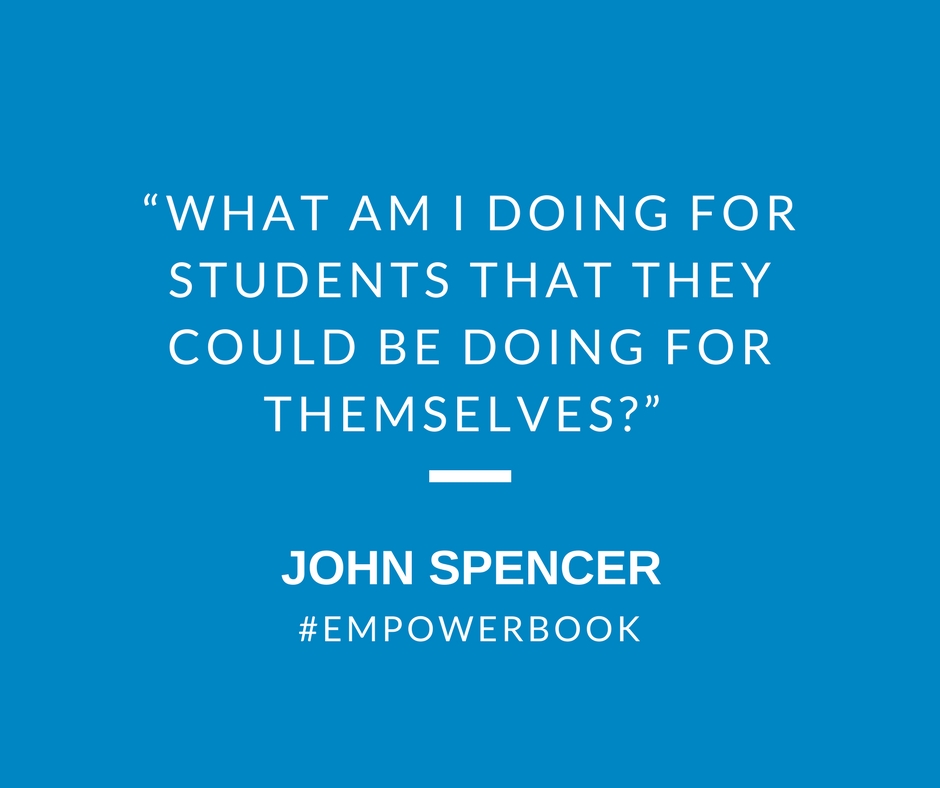 Image result for what are you doing for the students they can be doing for themselves aj juliani